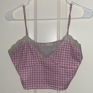 PINK PICNIC PATTERN TOP
